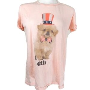 Wildfox 4th of July Puppy Graphic Tee